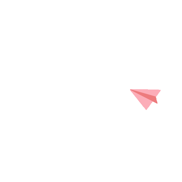 女神节女王节妇女节新媒体分割线装饰纸飞机送达心动礼物粉色gif图素材