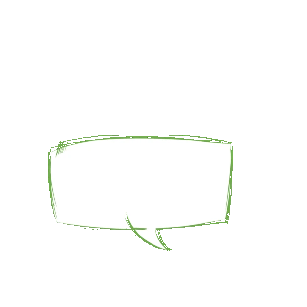 简笔画感叹号对话框气泡框小清新绿色gif图素材
