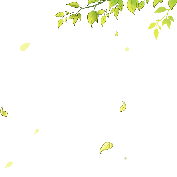 春天叶子风吹树叶绿叶唯美漂浮飘落绿色gif图素材