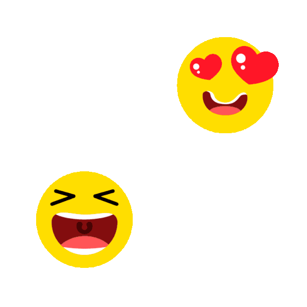 emoji可爱笑脸黄脸OMG哈哈色卡通表情包gif图素材