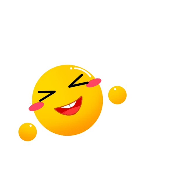 emoji大笑表情捶手卡通表情包gif图素材