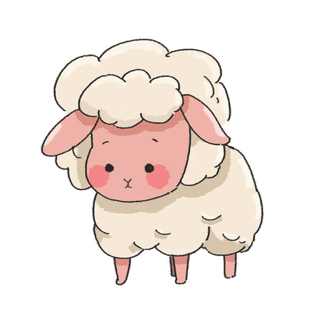 绵羊眨眼动物gif图素材