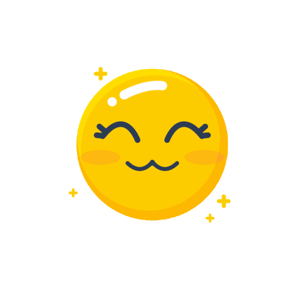 emoji可爱微笑吐舌头黄色表情包gif图素材