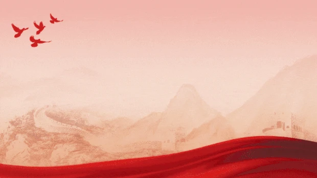 党建建党100周年大气红绸红色视频背景gif图素材