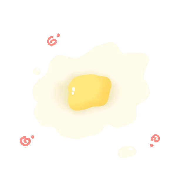 荷包蛋太阳蛋贴纸美食gif图素材
