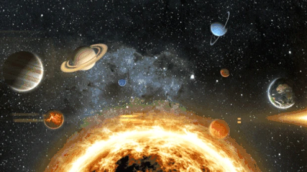航天日星系银河星空星球宇宙视频背景gif图素材