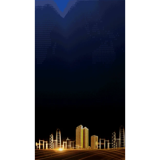 黑金商务城市建筑大气竖版视频背景海报gif图素材