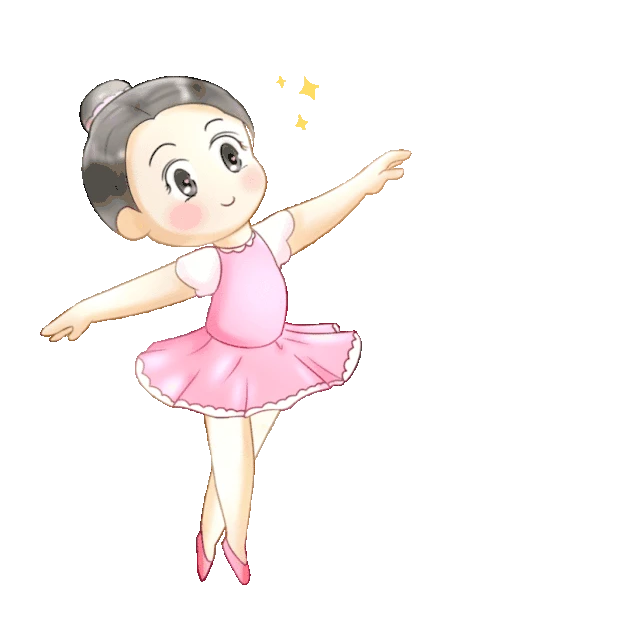 跳舞小女孩芭蕾舞蹈gif图素材
