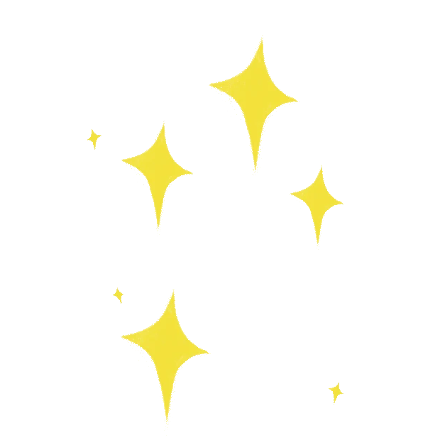 星星发光闪烁表情装饰综艺卡通黄色gif图素材