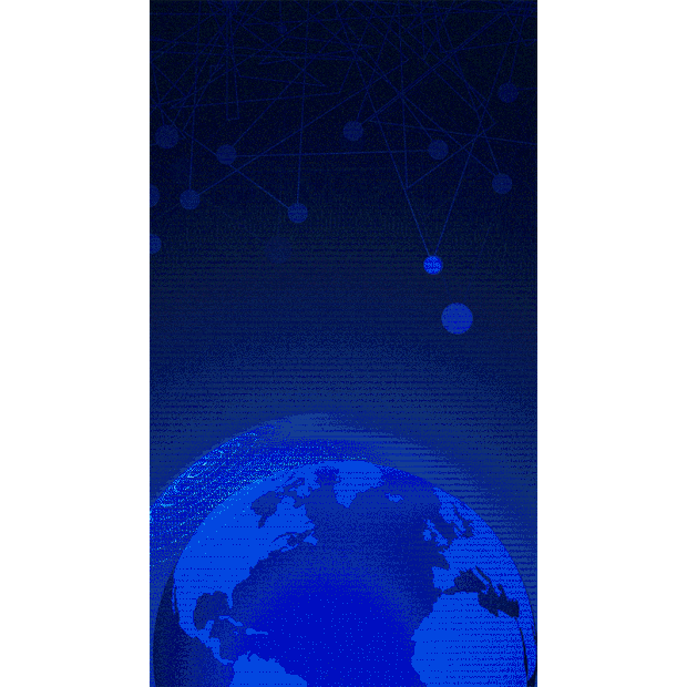 科技蓝色地球未来光效竖版视频背景海报gif图素材