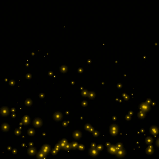 光效粒子光点萤火虫星光荧光黄色gif图素材