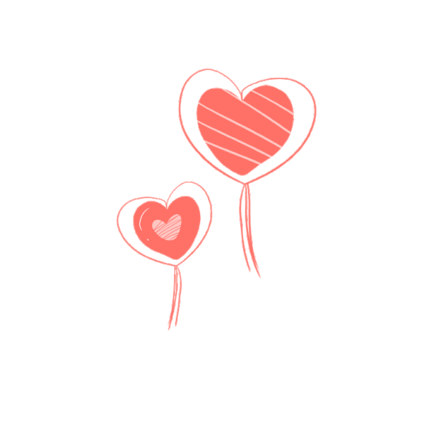 情人节卡通红色浪漫爱情爱心气球gif图素材