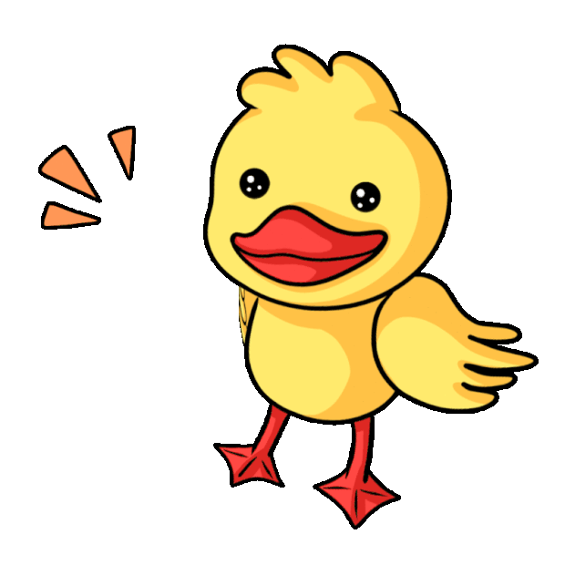 动物小黄鸭点赞竖拇指卡通可爱gif图素材