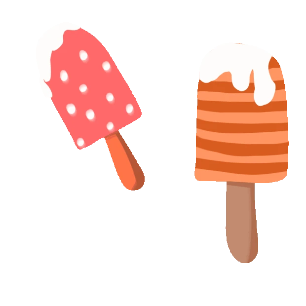 夏天甜点美食冷饮雪糕冰棍融化gif图素材