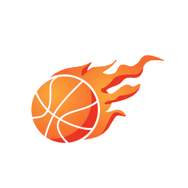 体育运动赛事火焰篮球图标卡通gif图素材