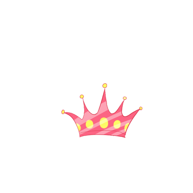 粉色皇冠王冠可爱装饰贴纸gif图素材