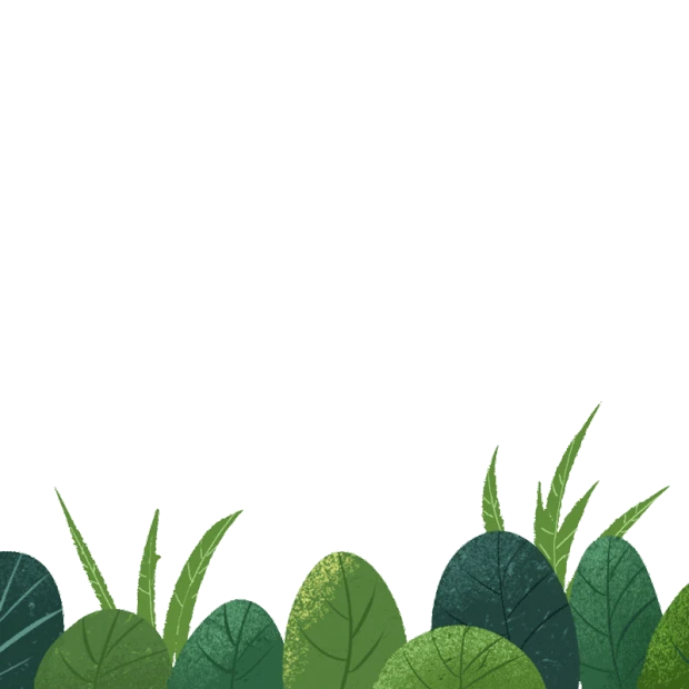 夏天绿色植物灌木叶子卡通gif图素材