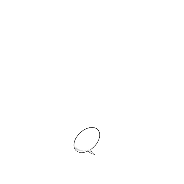 椭圆对话框简约漫画黑色gif图素材