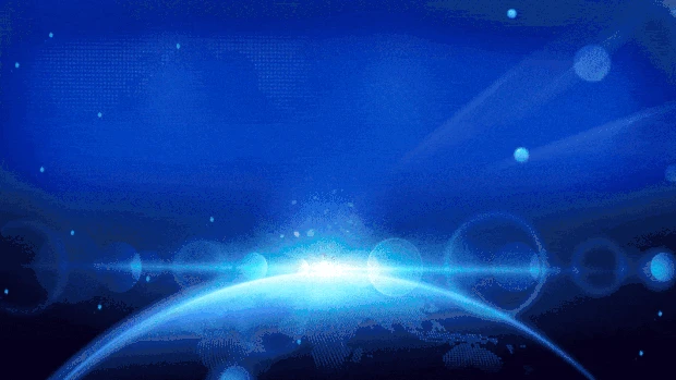 商业科技蓝色光效地球三维光效视频背景gif图素材