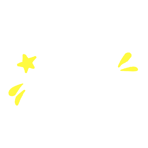 综艺装饰黄色贴纸星星重点符号gif图素材