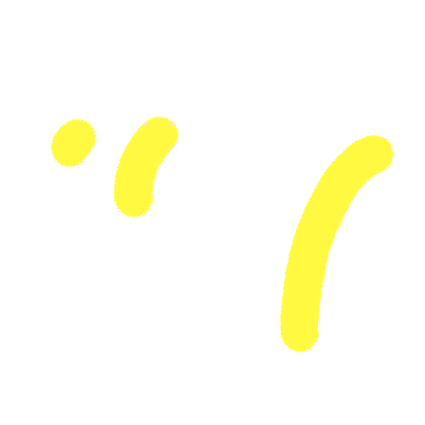 vlog装饰黄色卡通线条信号符号贴纸gif图素材