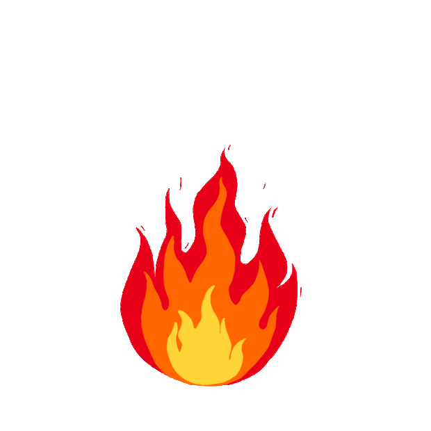 红色火焰火火花燃烧自然gif图素材
