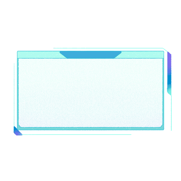 科技蓝色边框透明简约箭头gif图素材
