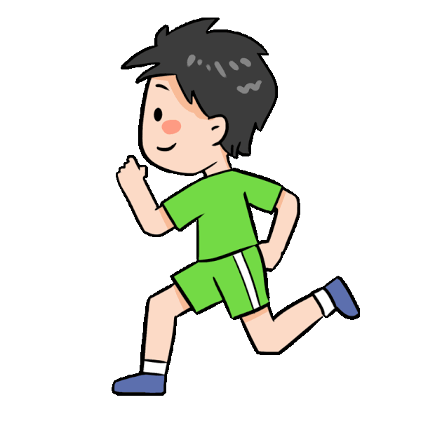 体育运动健身锻炼小男孩跑步gif图素材