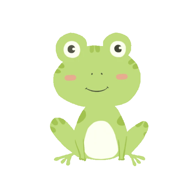 夏天动物大眼睛青蛙动物绿色gif图素材