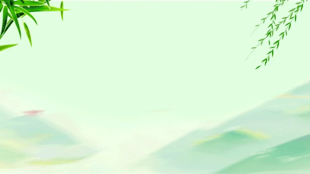 端午节端午竹子柳叶飞花绿色视频背景gif图素材