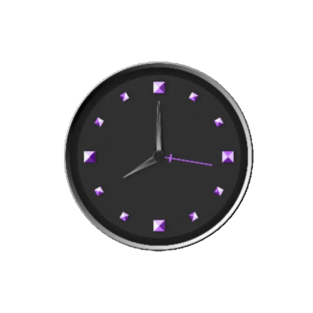 时钟钟表时间拟物写实仿真立体APP图标gif图素材
