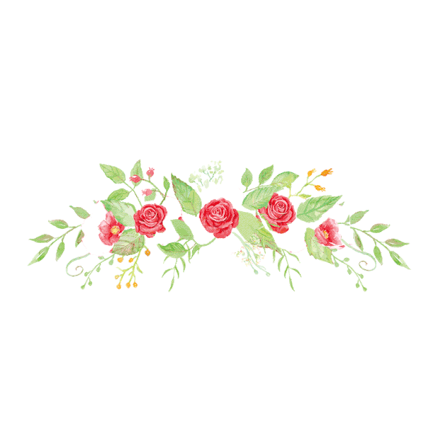 520情人节玫瑰花花边绿叶植物gif图素材