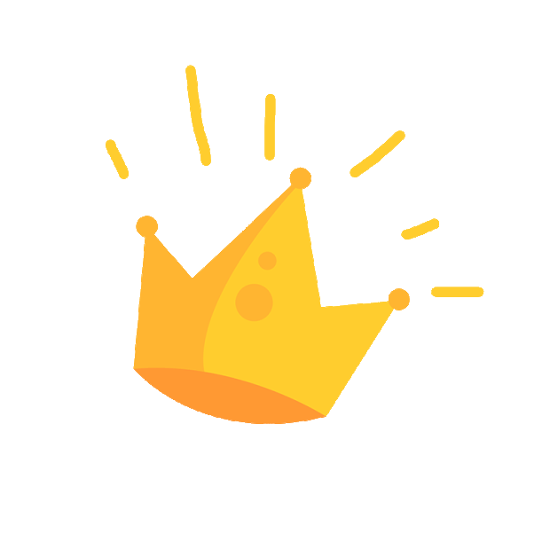 皇冠发光贴纸黄色游戏图标标志gif图素材
