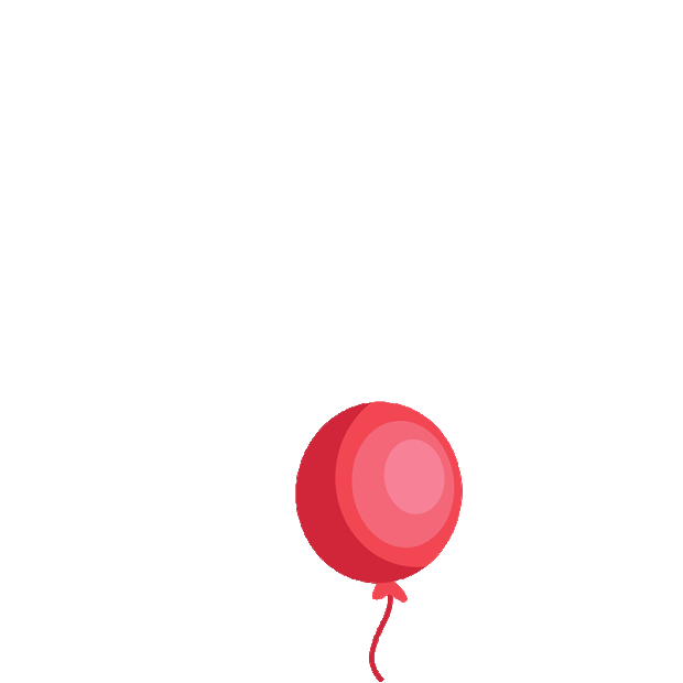 红色气球上升漂浮节日庆祝气氛氛围gif图素材