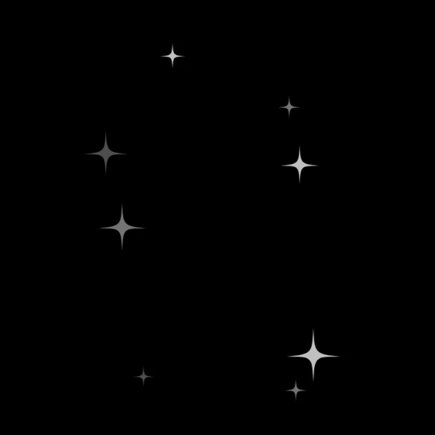 星星星光夜空发光简约白色闪烁gif图素材