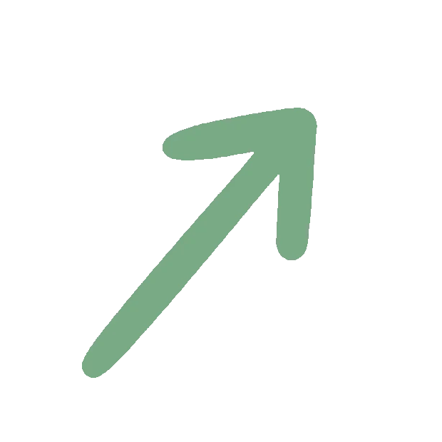手绘绿色箭头向上方向指向符号gif图素材