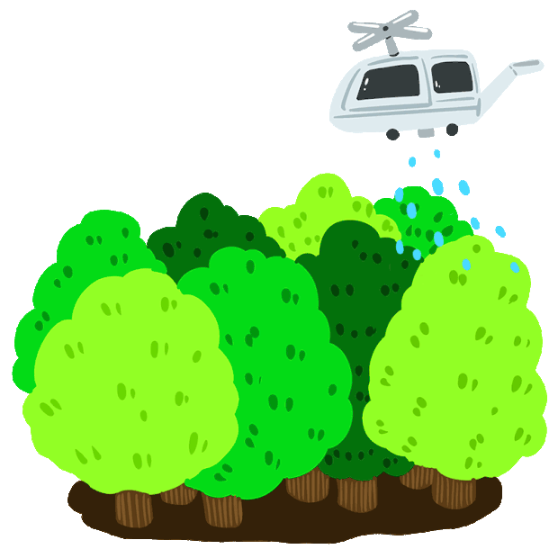 森林护林防火喷水直升飞机gif图素材