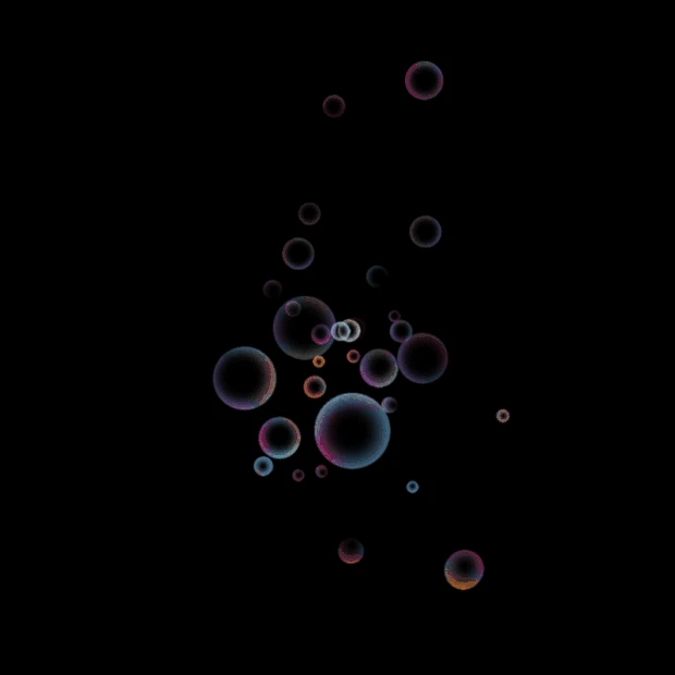 彩色气泡漂浮gif图素材