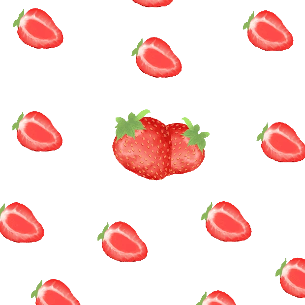 水果草莓摇动底纹gif图素材