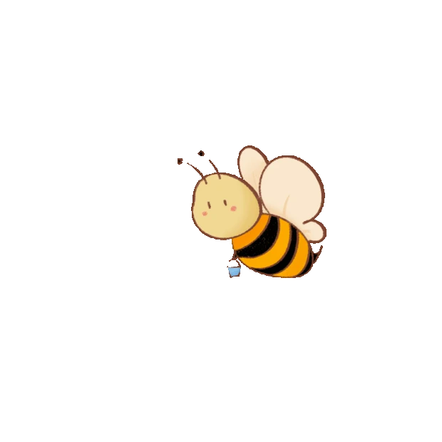动物采蜜小蜜蜂舞动翅膀昆虫gif图素材