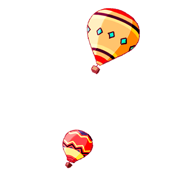 热气球氢气球漂浮气球gif图素材