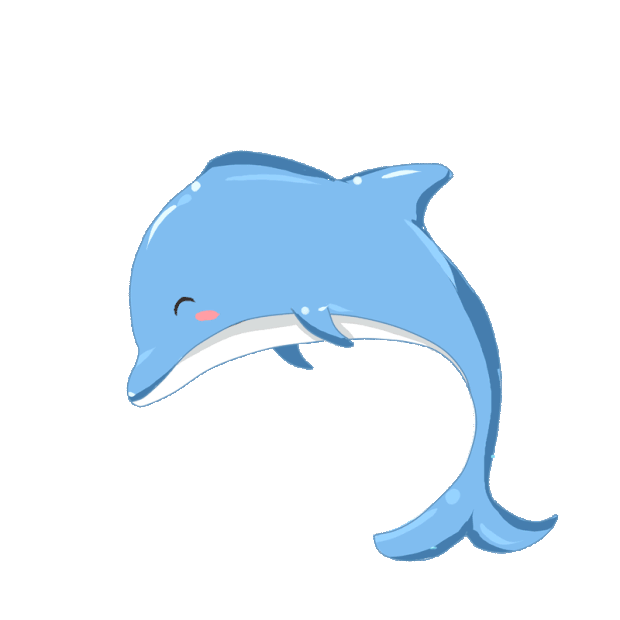 动物海洋生物海豚蓝色gif图素材