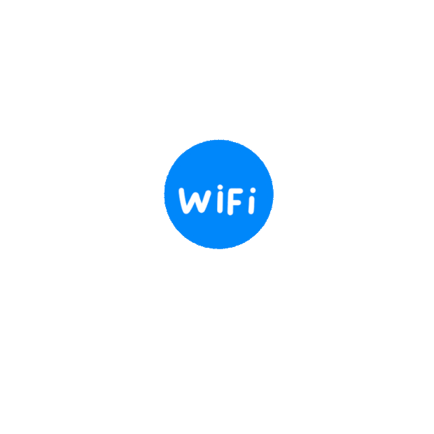 wifi信号无线网格发射蓝色图标标志gif图素材