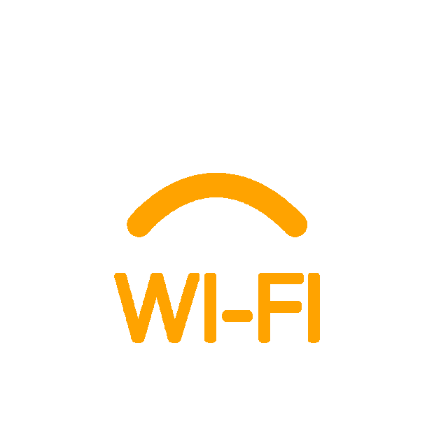 wifi信号无线黄色符号gif图素材