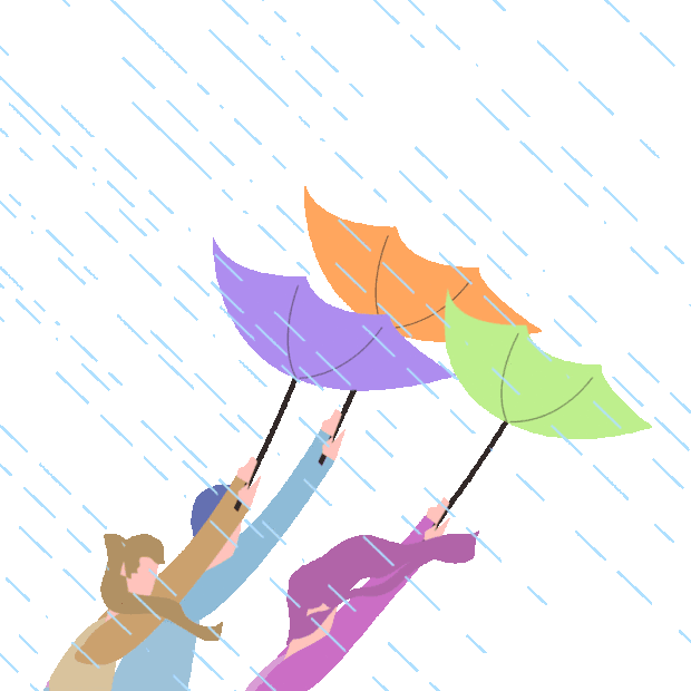 恶劣天气暴雨下雨雨伞雨gif图素材台风