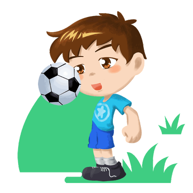 欧洲杯踢足球运动足球少年儿童体育gif图素材