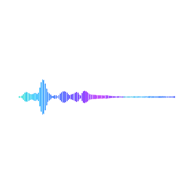科技音乐动感超声波线条蓝紫色渐变gif图素材