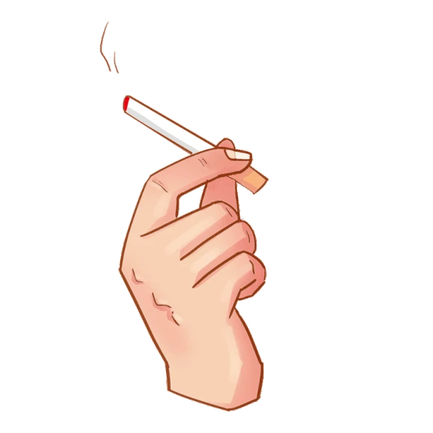 抽烟香烟吸烟掐烟有害健康动作gif图素材