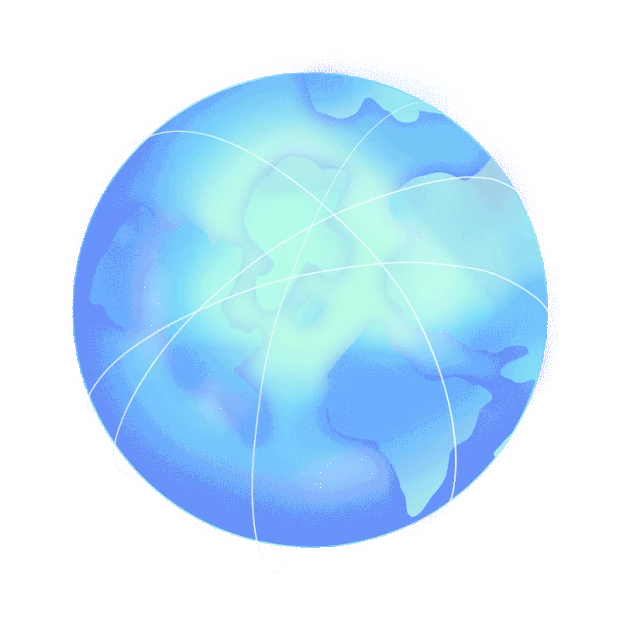 科技地球箭头星球蓝色gif图素材