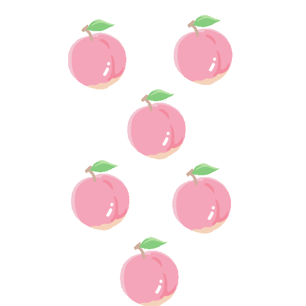 水蜜桃水果底纹可爱少女系粉色竖版视频背景gif图素材